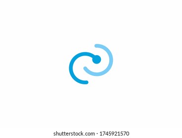 simple network conncetion logo design symbol