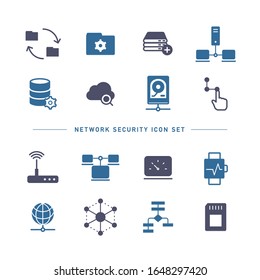 SIMPLE NETWORK TECHNOLOGY ICON SET