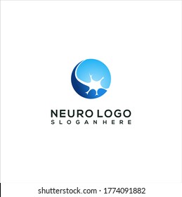 Simple Neuro Logo Design Vector Illustration