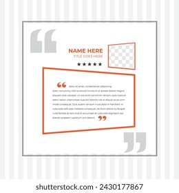 diseño de testimonios de retroalimentación simple y nueva 