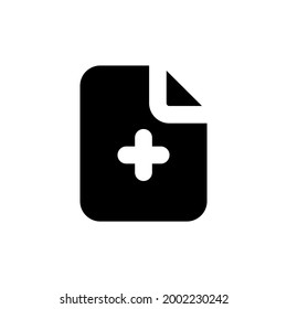 simple new file icon or logo and  Vector illustration isolated on a white background. Premium quality for mobile apps, user interface, presentation, and website. pixel perfect icon