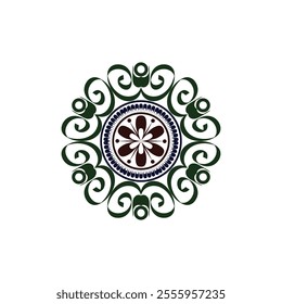 Simple and new floral mandala vector design.
