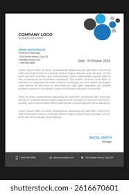 Simple new minimal unique clean modern company professional abstract creative corporate business letterhead template design