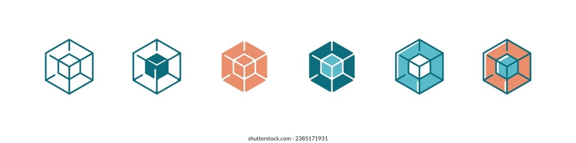 simple new project business hexagon object build icon vector creative startup development action design illustration for web and app