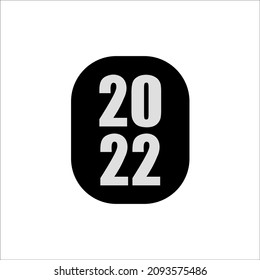 
icono de año nuevo simple con ilustración