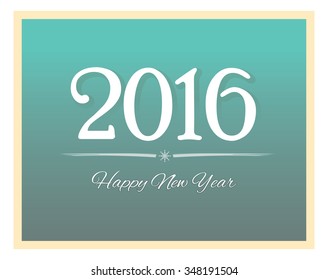 Simple New Year's greeting