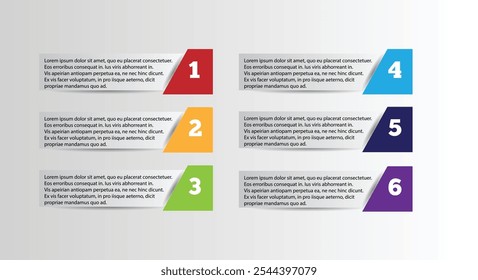 Noticias simple o Plantilla gráfica de información empresarial Lugar para texto. Diseño gráfico e infografía Arte vectorial