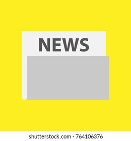 Simple News Symbol Icon Vector Graphic Illustration Design