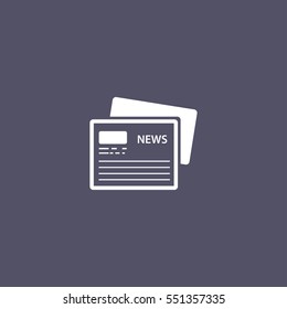 simple newspaper icon design