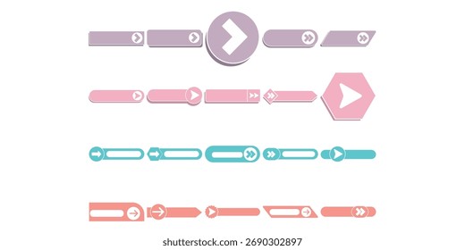 Conjunto Simples de Próximos Botões