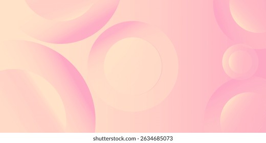 simple nice  art modern minimalist banner background  pastel colorful  pink and yellow gradations.