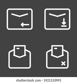 simple and nice messaging icon set design
