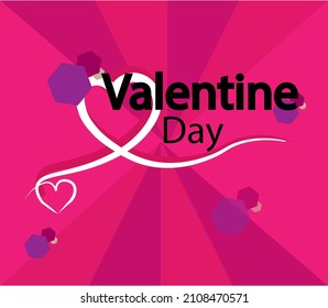 
simple and nice valentine's day card vector design