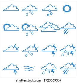 Simple and Nice Weather Icon Vector Set