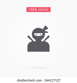 simple ninja icon design
