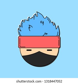Simple ninja vector, feel free to change the color to make your own ninja!