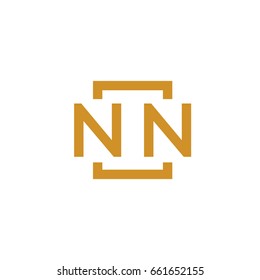 Simple NN initial Logo designs template vector illustration