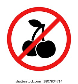 Ilustración simple sin signo de cereza