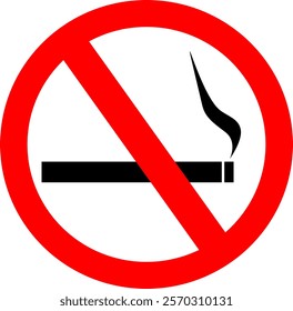 simple no smoking vector icon