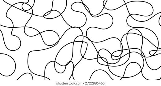 Patrón de línea de fideos simple para fondo de póster de Anuncio.