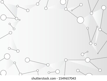 Simple and normal gray - white - black network connection theme.