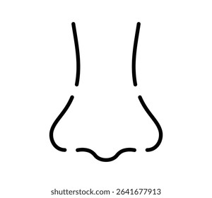 Simple nose icon illustration vector
