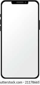 Ilustración de arte de vectores de teléfono simple