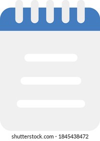 Simple Note Pad - Writing Pad Icon Illustration