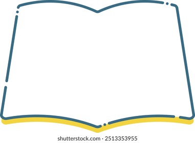 Einfaches Notebook, Bücherrahmen