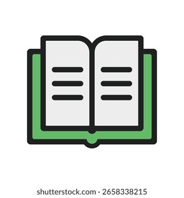 Simple notebook icon for note-taking, education, or task management UI elements.