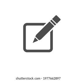 simple notebook icon and on white background