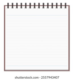 Simple notepad, dotted ruled line, spiral notebook, Ring-bound notebook