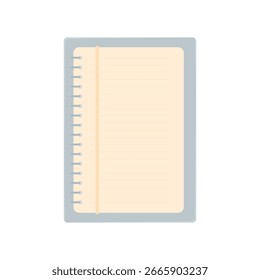 Bloco de notas simples para anotações. Item do Office.