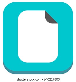 Simple notepaper, paper sheet icon. Stationery, office, archive or related concepts.