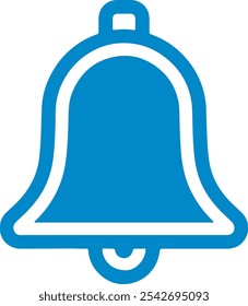 Diseño de icono de campana de notificación simple
