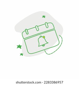 simple notification icon design illustration, vector abstract