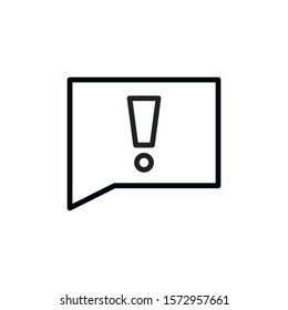 Simple notification line icon. Stroke pictogram. Vector illustration isolated on a white background. Premium quality symbol. Vector sign for mobile app and web sites.