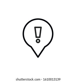 Simple notification line icon. Stroke pictogram. Vector illustration isolated on a white background. Premium quality symbol. Vector sign for mobile app and web sites.