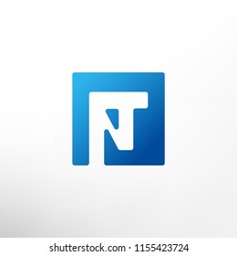 Simple NT logo for branding identity. Vector image.