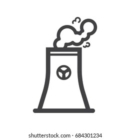 simple nuclear power plant icon