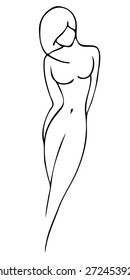Simple nude contour