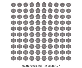 Simple number designs, from 1 to 100
