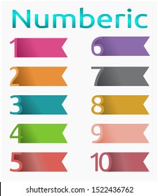 simple number infographics template 1 to 10 with background title text colorful. can be used for layouts, brochures, flayers, banners, presentations, business, motion video, motion graphic