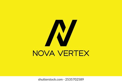 Design de logotipo NV simples Design simples