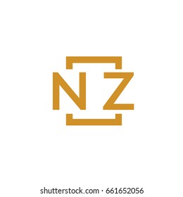 Simple NZ initial Logo designs template vector illustration