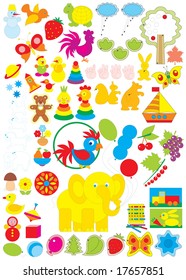 Simple objects for kindergarten