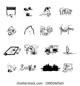 simple objicts game vacation travel