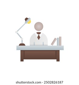 simple occupation icon on isolated background