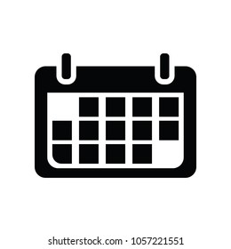 A simple office calendar icon in vector format.