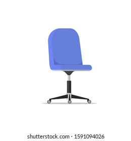 simple office chair design in flat cartoon style.